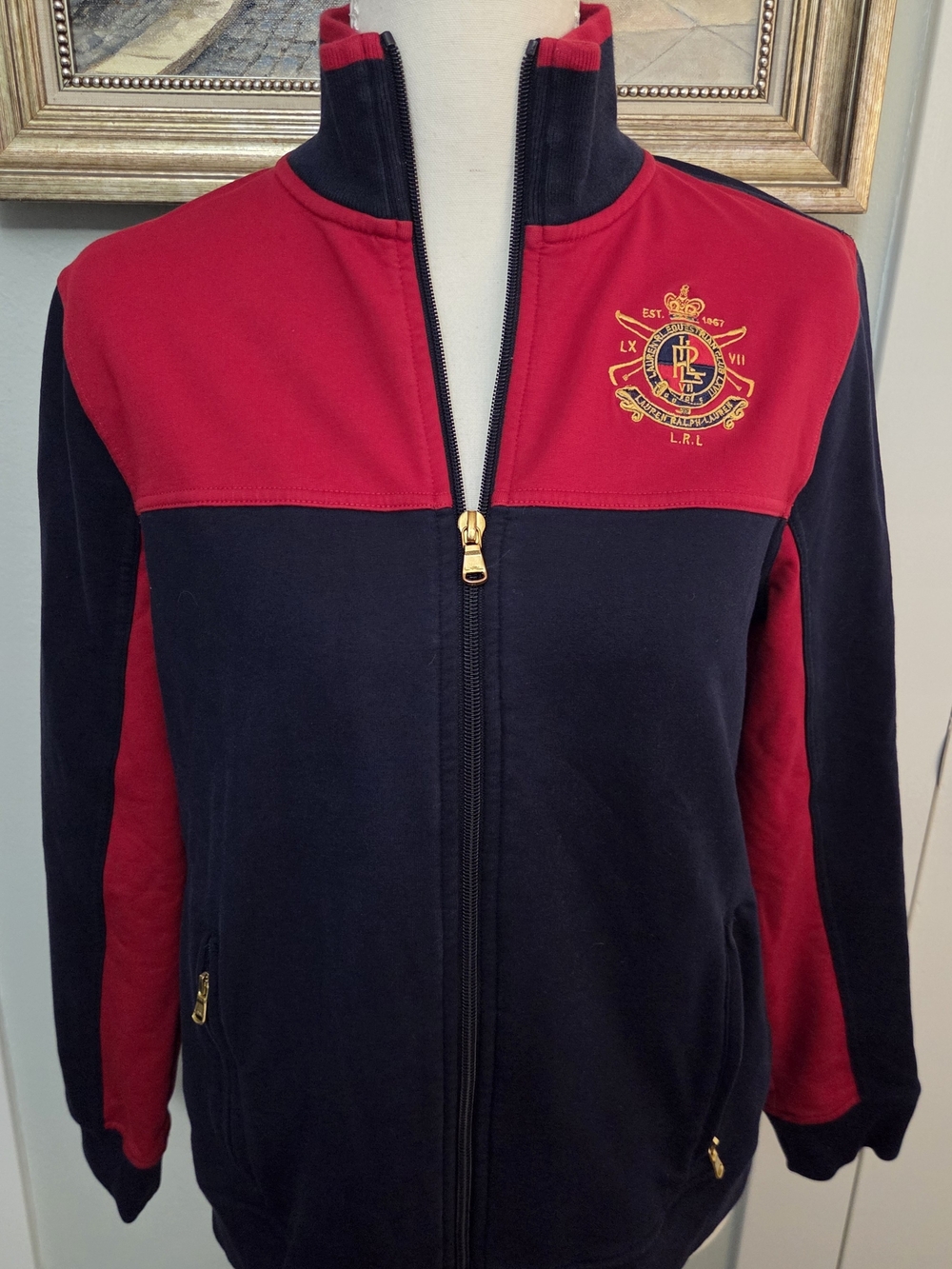 Lauren Ralph Lauren Navy Womens Sweatshirt Y2K